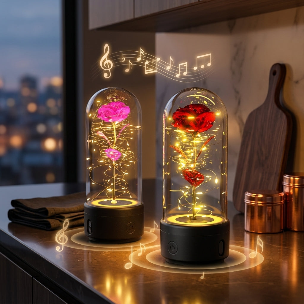 Enchanted Rose Music Lamp