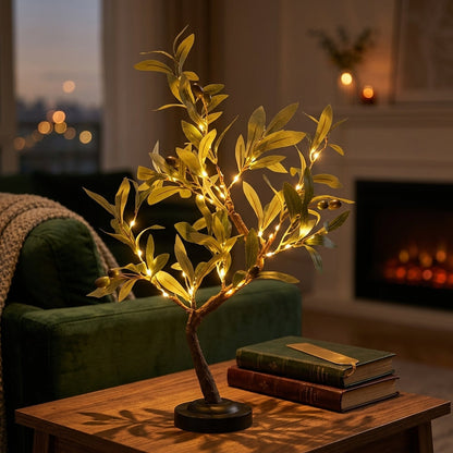 Evergreen Olive Tree Lamp