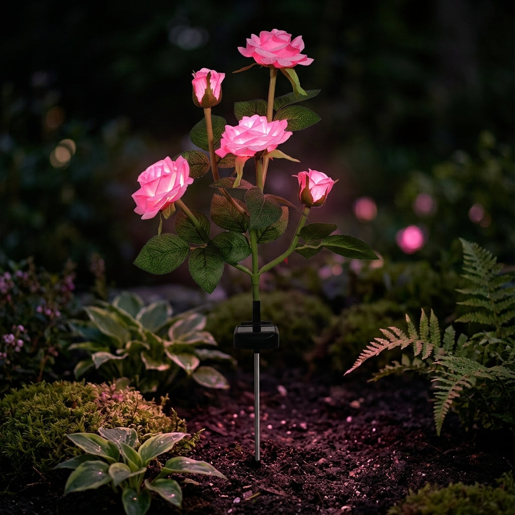 Radiant Rose Solar Lights