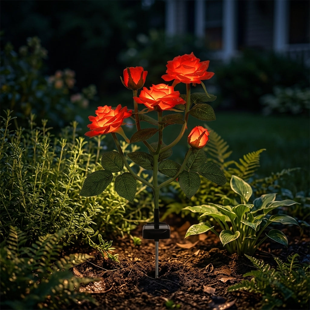 Radiant Rose Solar Lights
