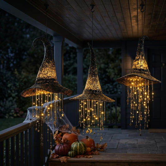Hanging Witch Hat Light